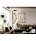 Opaz Cluster Pendant Ceiling Light Black Smoke 5xE27-2