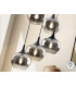 Opaz Cluster Pendant Ceiling Light Black Smoke 5xE27-3