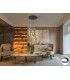 Iliada Cluster Pendant Ceiling 9 Light Black Gold LED 3000K-2