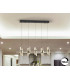 Iliada Bar Pendant Ceiling 5 Light Black Gold LED 3000K-1