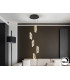 Iliada Cluster Pendant Ceiling 5 Light Black Gold LED 3000K-1