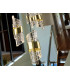 Iliada Cluster Pendant Ceiling 13 Light Black Gold LED 3000K-3