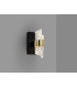 Iliada Integrated LED Wall Lamp Black Gold 3000K-3