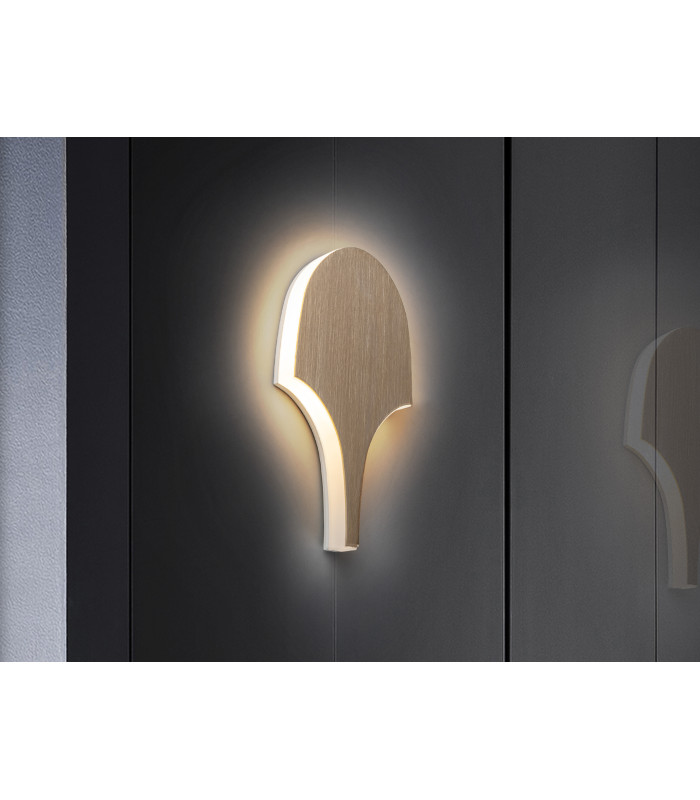 Serea Small Integrated LED Wall Lamp Gold 3000K-1