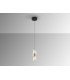 Iliada Slim Pendant Ceiling Light Black Gold LED 3000K-3