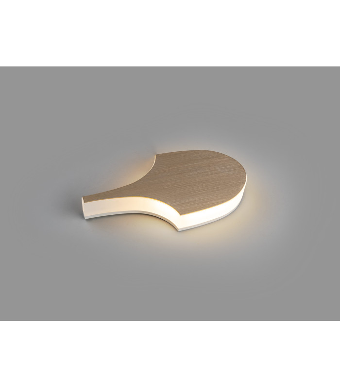 Serea Large Integrated LED Wall Lamp Gold 3000K-3