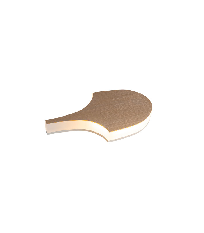Serea Large Integrated LED Wall Lamp Gold 3000K-5