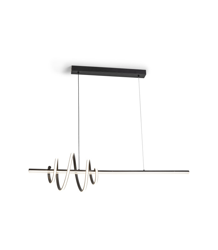 Tornado Bar Pendant Ceiling Light Black LED 3000K-6