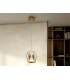 Suspiro 18cm Dome Pendant Ceiling Light Gold Amber LED 3000K-1