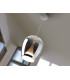 Suspiro 25cm Dome Pendant Ceiling Light Chrome Smoky LED 3000K-3