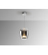 Suspiro 25cm Dome Pendant Ceiling Light Chrome Smoky LED 3000K-4