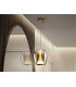 Suspiro 25cm Dome Pendant Ceiling Light Gold Amber LED 3000K-1