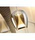 Suspiro 25cm Dome Pendant Ceiling Light Gold Amber LED 3000K-3