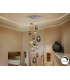 Ovila Cluster Pendant Ceiling Light Smoke Cognac 13xE27-1