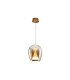 Suspiro 25cm Dome Pendant Ceiling Light Gold Amber LED 3000K-5