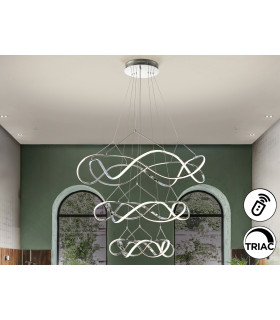 Molly Pendant Ceiling Light Chrome LED 3000K Dimmable-1