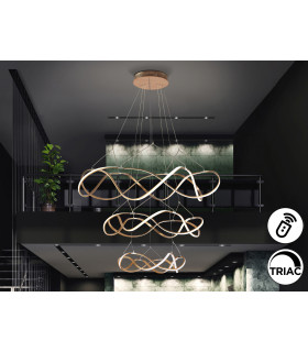Molly Pendant Ceiling Light Rose Gold LED 3000K Dimmable-1