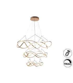 Molly Pendant Ceiling Light Rose Gold LED 3000K Dimmable-2