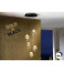Rocío Cluster Pendant Ceiling 5 Light Black Gold LED 3000K