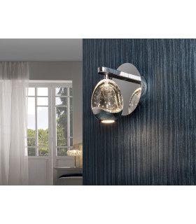 Rocío Integrated LED Wall Lamp Chrome 3000K-1