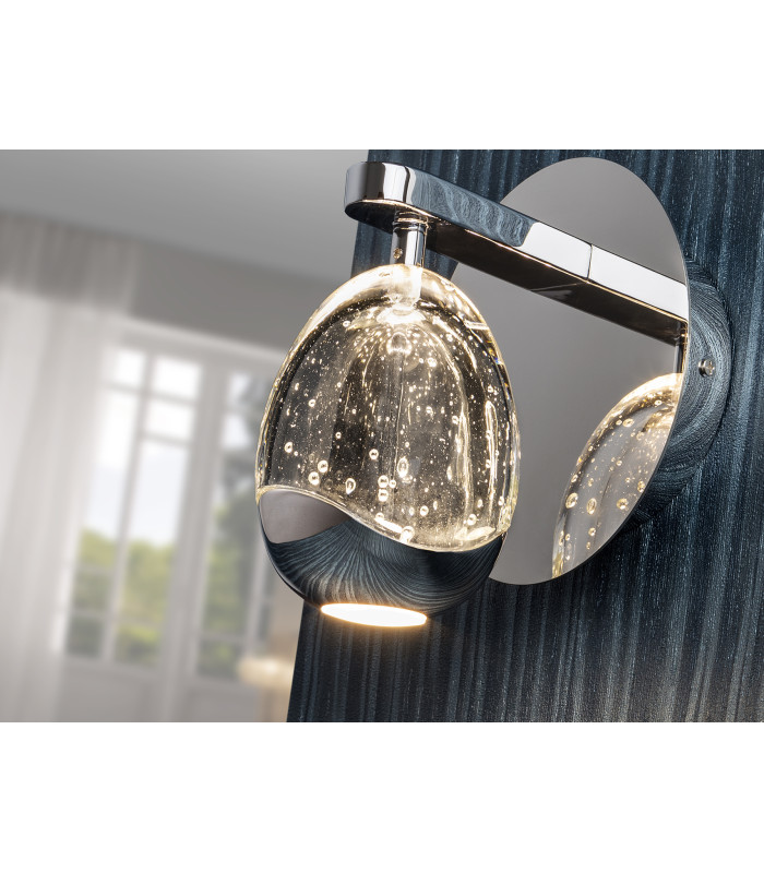 Rocío Integrated LED Wall Lamp Chrome 3000K-2