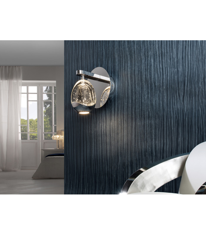 Rocío Integrated LED Wall Lamp Chrome 3000K-3