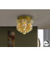 Rocío Shade Cluster Ceiling 6 Light Gold LED 3000K Dimmable