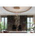 Colette Cluster Pendant Ceiling 14 Light Rose Gold LED 3000K Dimmable-1