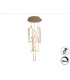 Colette Cluster Pendant Ceiling 14 Light Rose Gold LED 3000K Dimmable-9