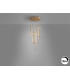 Colette Cluster Pendant Ceiling 9 Light Rose Gold LED 3000K-7