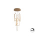 Colette Cluster Pendant Ceiling 9 Light Rose Gold LED 3000K-9