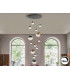 Sphere Cluster Pendant Ceiling 14 Light Chrome Gold Copper LED 3000K Dimmable-1