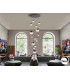 Sphere Cluster Pendant Ceiling 14 Light Chrome Gold Copper LED 3000K Dimmable-2