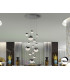 Sphere Cluster Pendant Ceiling 14 Light Chrome LED 3000K Dimmable-1