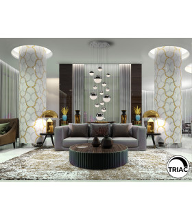Sphere Cluster Pendant Ceiling 14 Light Chrome LED 3000K Dimmable-2