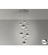 Sphere Cluster Pendant Ceiling 14 Light Chrome LED 3000K Dimmable-4