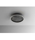 Stone 40cm Integrated LED Semi Flush Ceiling Light Black 3000-6000K-5
