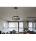 Stone 60cm Pendant Ceiling Light Black LED 3000-6000K-2