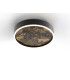Stone 40cm Integrated LED Semi Flush Ceiling Light Black 3000-6000K-6