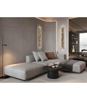 Stone 100cm Integrated LED Wall Lamp Black 3000-6000K-2