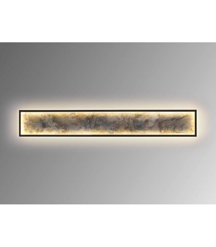 Stone 100cm Integrated LED Wall Lamp Black 3000-6000K-3