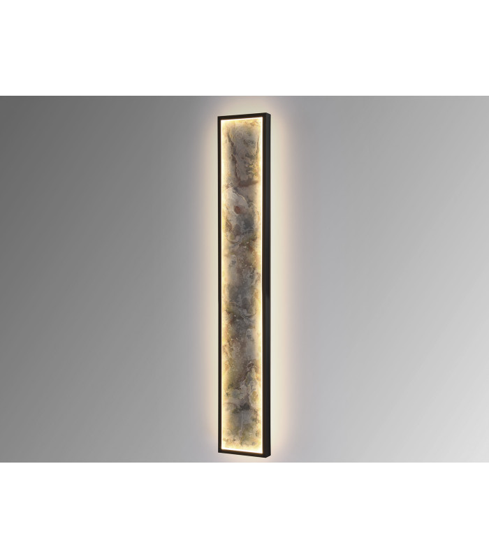 Stone 100cm Integrated LED Wall Lamp Black 3000-6000K-4