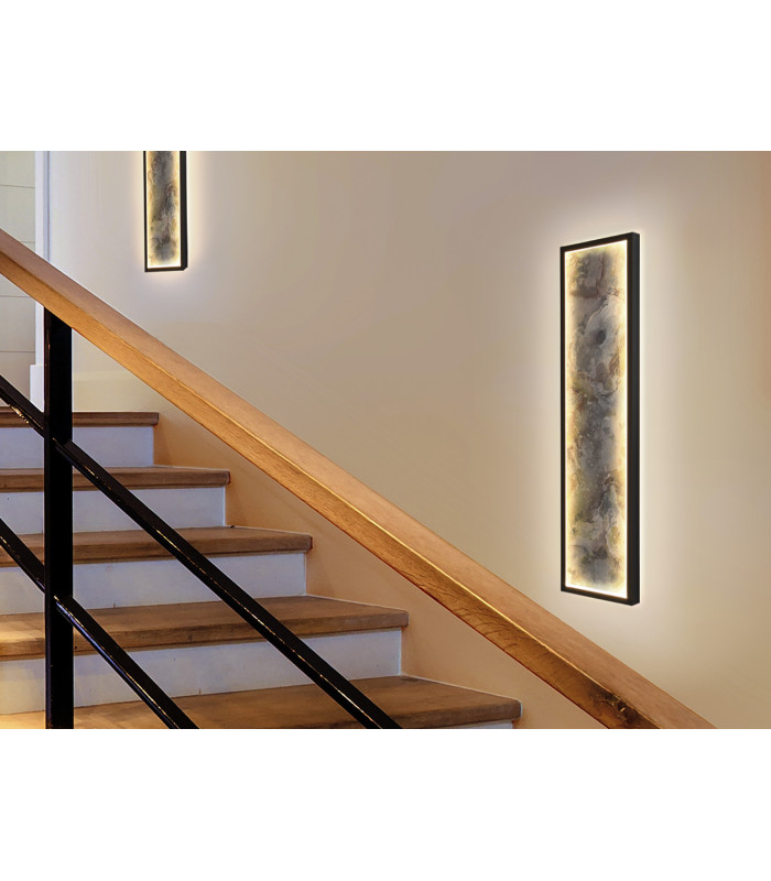 Stone 60cm Integrated LED Wall Lamp Black 3000-6000K-1
