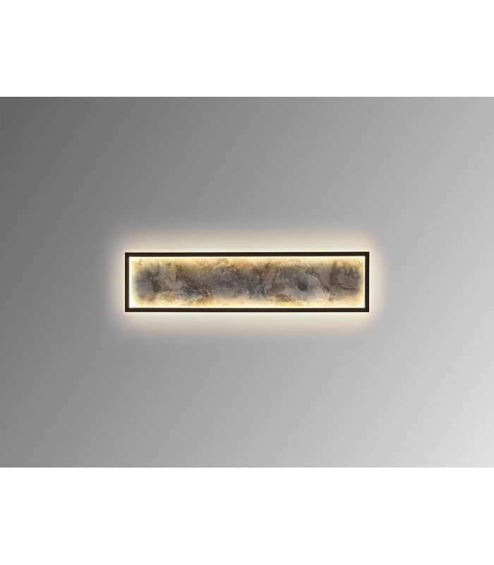 Stone 60cm Integrated LED Wall Lamp Black 3000-6000K-3