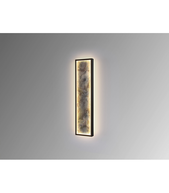 Stone 60cm Integrated LED Wall Lamp Black 3000-6000K-4