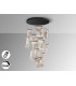 Velos Cluster Pendant Ceiling 13 Light Matt Black LED 3000K Dimmable-3