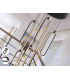 Colette Cluster Pendant Ceiling 14 Light Rose Gold Matt Black LED 3000K Dimmable-3