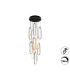 Colette Cluster Pendant Ceiling 14 Light Rose Gold Matt Black LED 3000K Dimmable-4