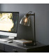 Urban Desk Task Lamp Smokey Grey Tinted Glass & Black Chrome Plate E27-3