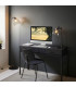 Urban Desk Task Lamp Smokey Grey Tinted Glass & Black Chrome Plate E27-7